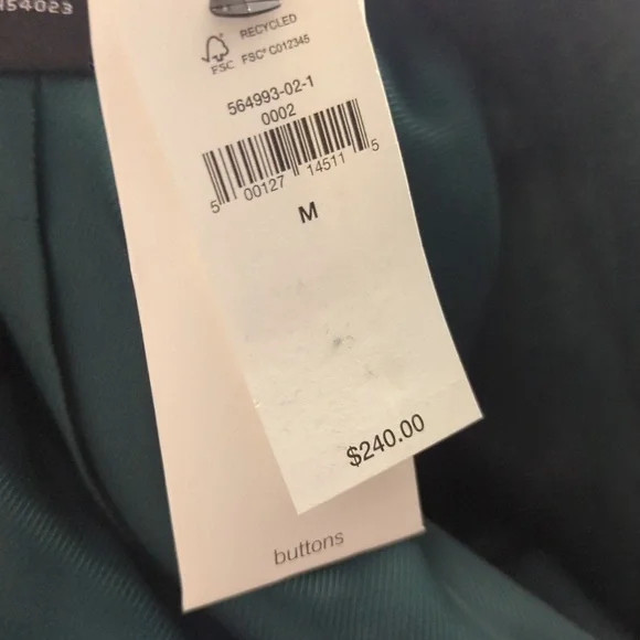 NWT Banana Republic Factory Green Brushed Double-breasted Jacket - Picture 13 of 17